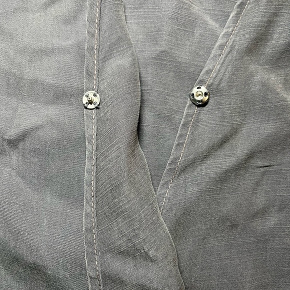 Anthropologie Cloth & Stone Choker Short Sleeve Black Blouse Size Extra Small XS - Picture 9 of 13